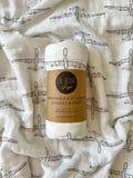 MQ-9 Reaper Blueprint Fighter Jet Muslin Swaddle/Blanket in TAUPE GREY
