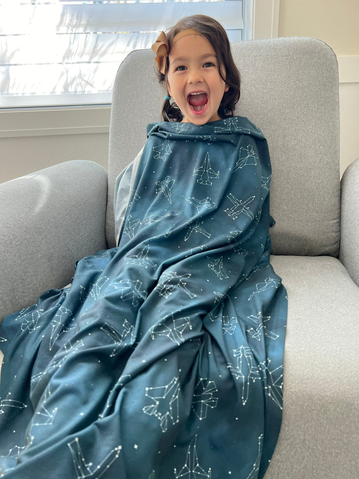 Starry_Jet_Night_Fighter Jets in the sky_Jersey_knit_blanket_model_1