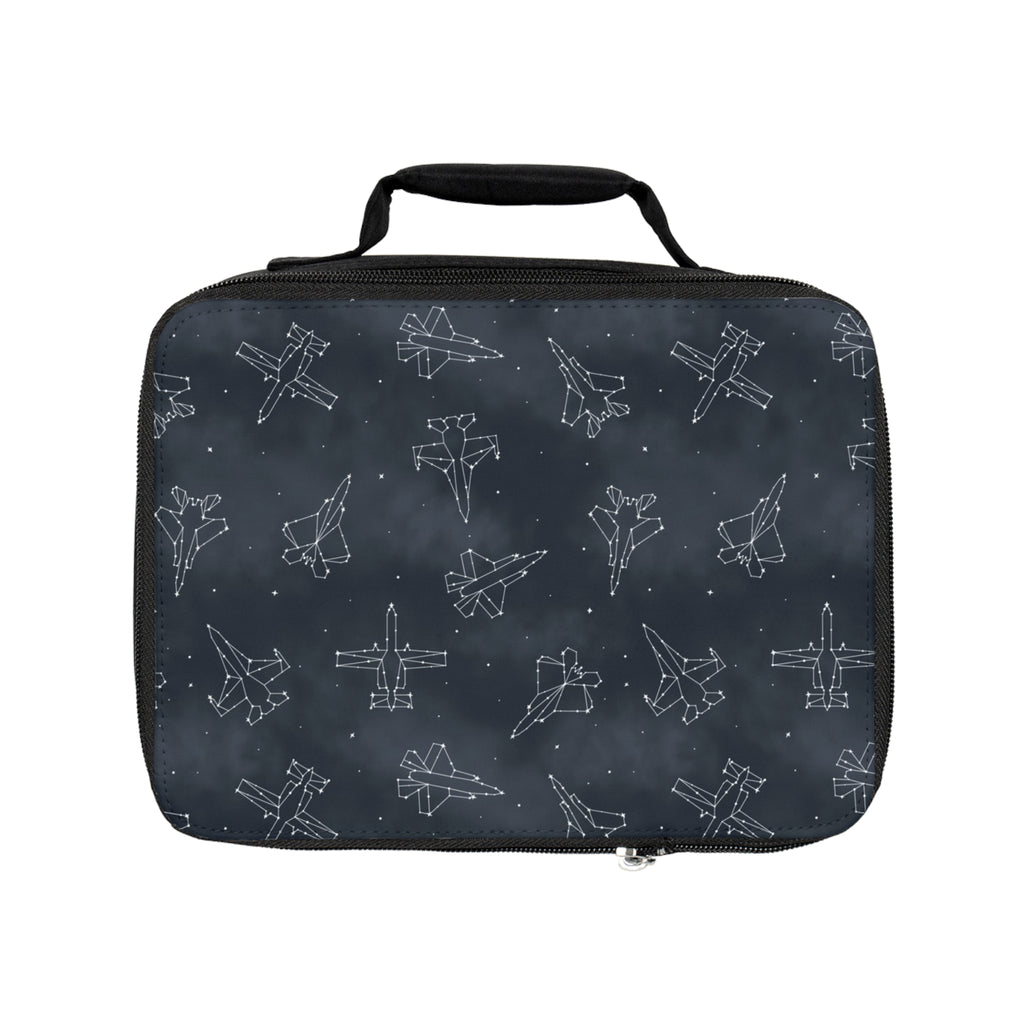Starry Jet Night-Fighter Jets in the Sky- CUSTOM NAME Lunch Box