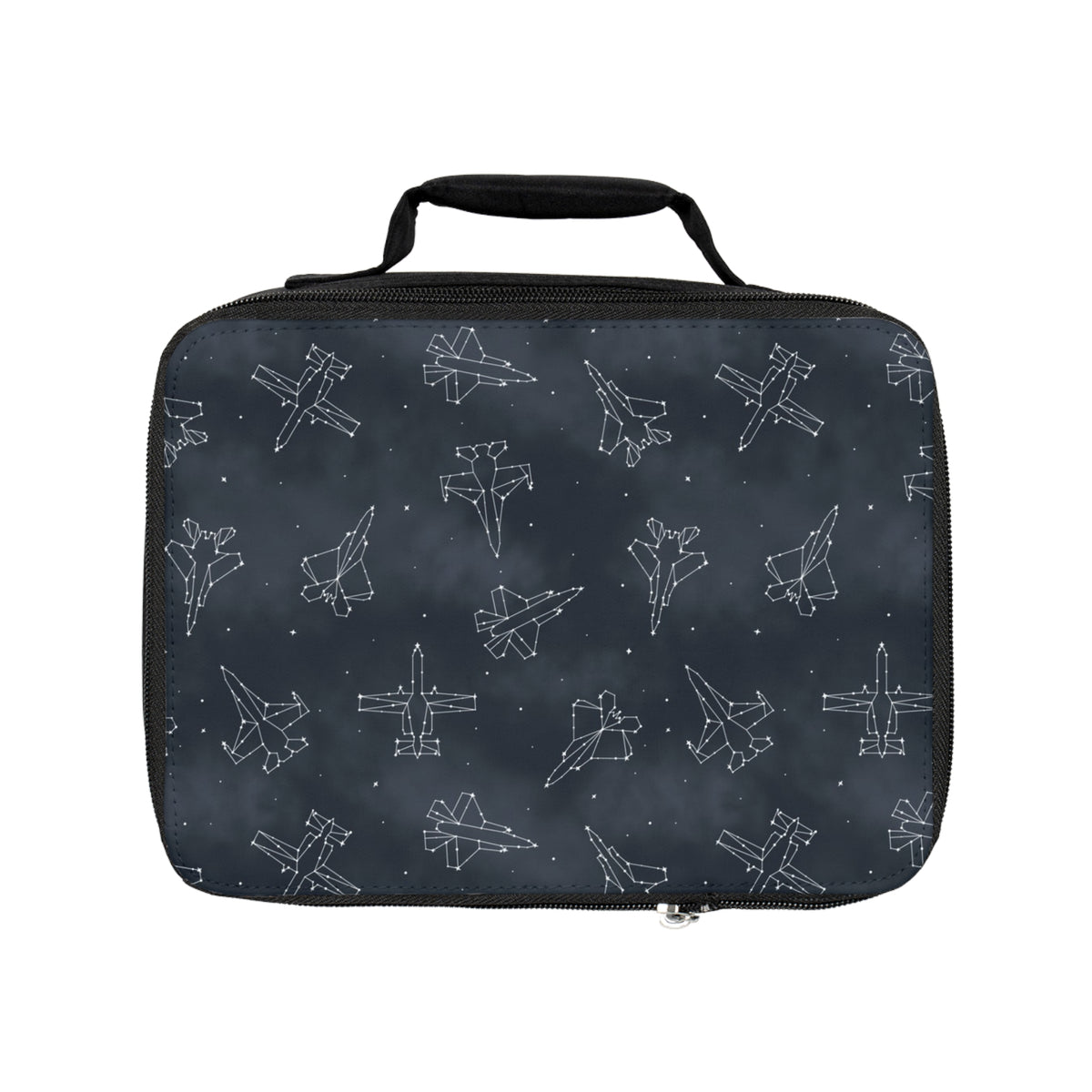 Starry Jet Night-Fighter Jets in the Sky- CUSTOM NAME Lunch Box