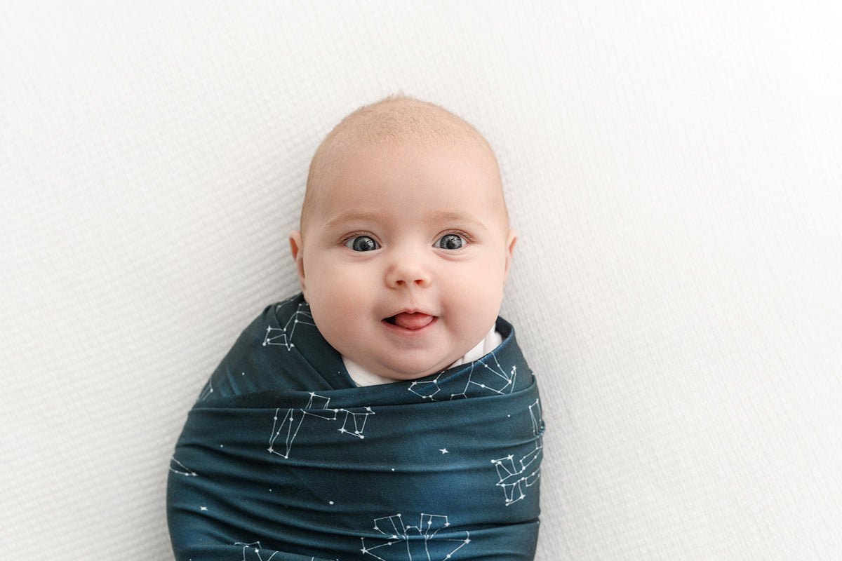 Starry Jet Night - Fighter Jets in the Sky- Swaddle/Wrap/Blanket - 42" x 42"