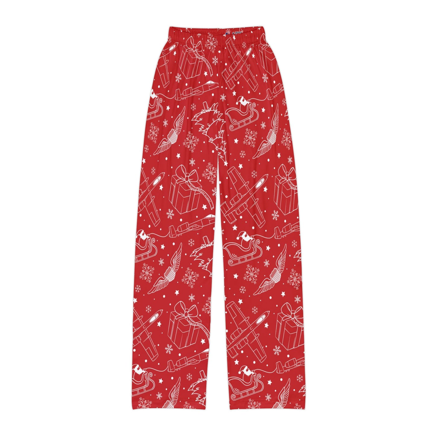 It's a Fighter Jet Christmas- Youth Pajama Pants-Choose your Aircraft (sizes XS-Large) (Choose from the A-10, F-15, F-16, F-22 or F-35)