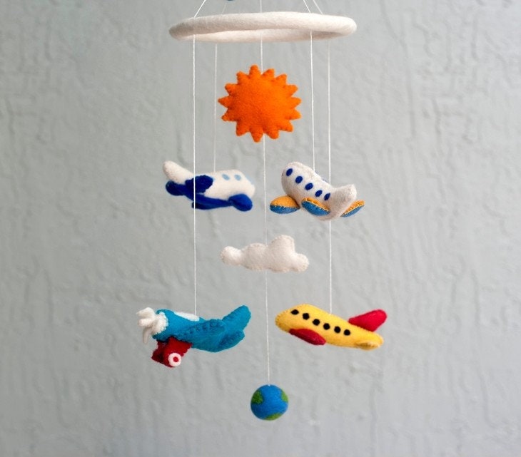 Lil Airplane Baby Mobile
