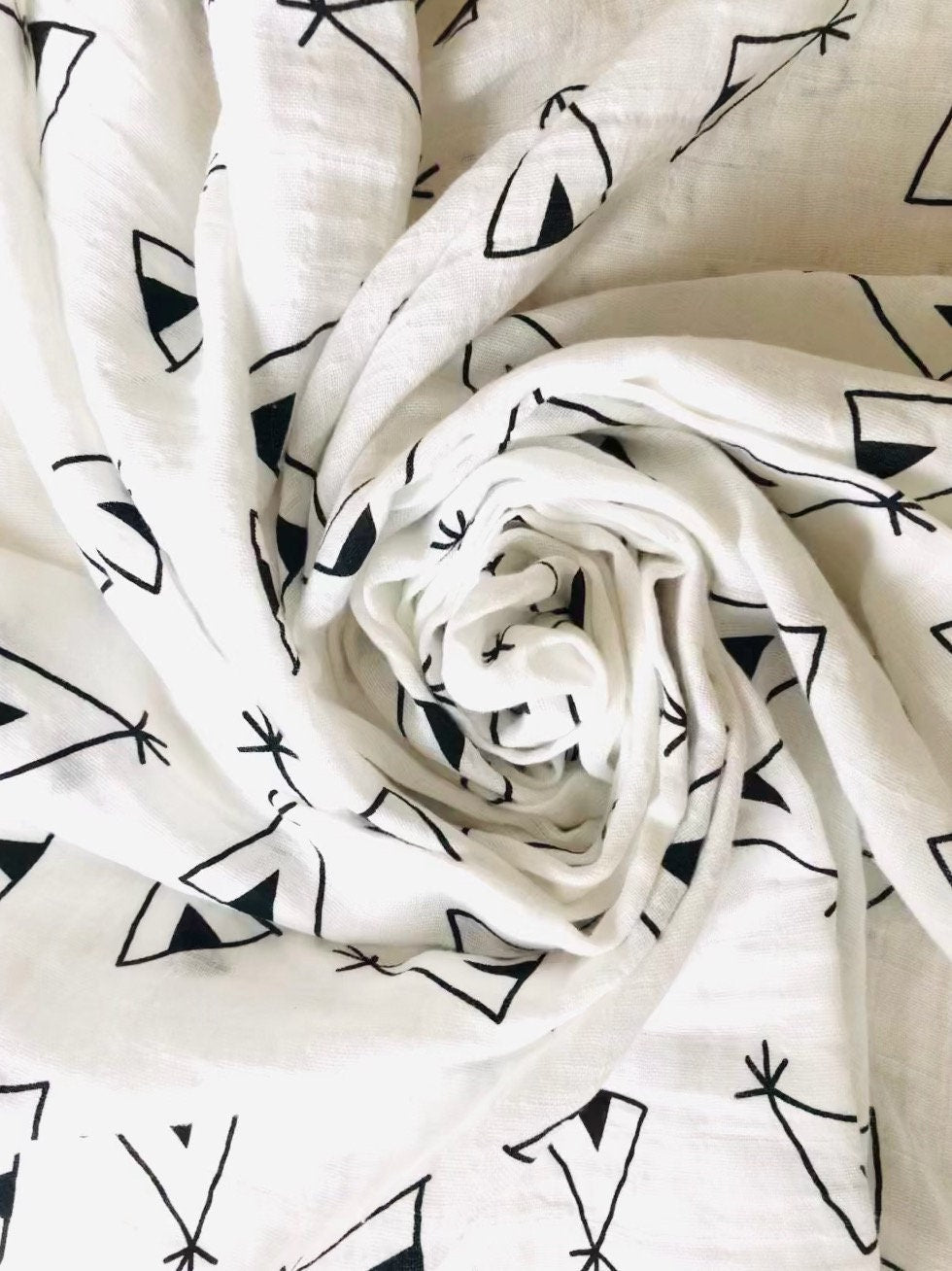 Modern Tent/Teepee Muslin Swaddle/Blanket