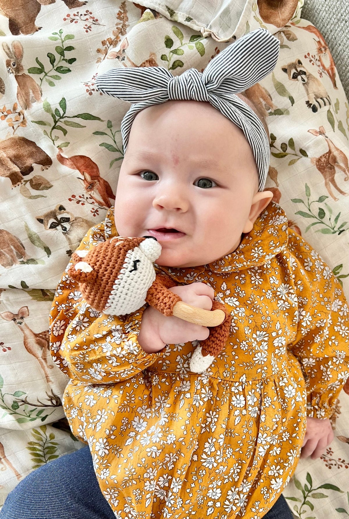 Handmade Crocheted Lil Fox Rattle