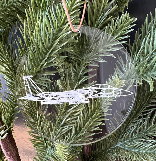 F-15EX Blueprint Fighter Jet Ornament