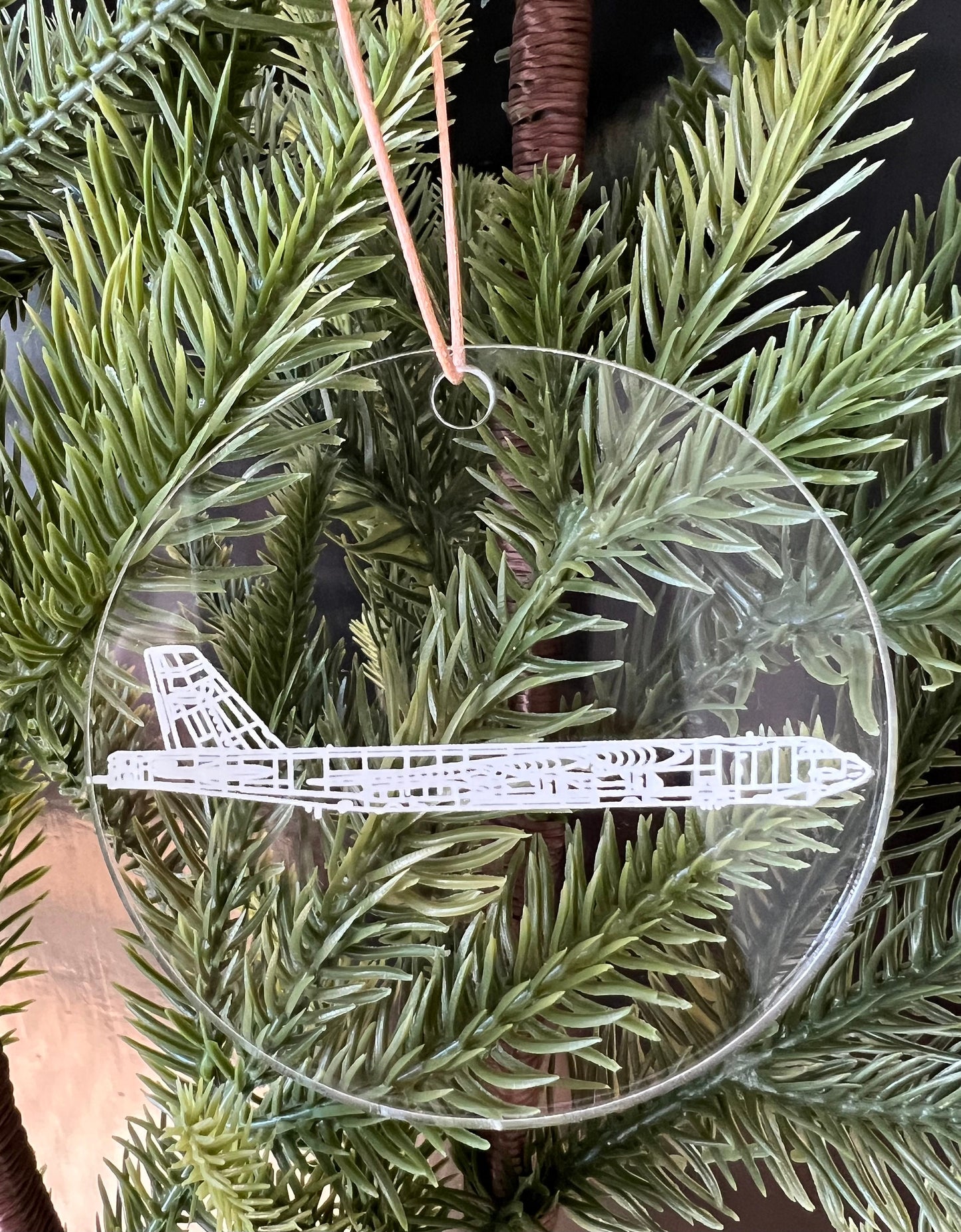 B-52 Blueprint Fighter Jet Ornament